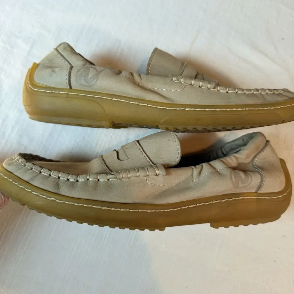 Naturino Loafers Tan Polo Moccasin Slip On Leather Little Kids Size 2.5 US 34 EU